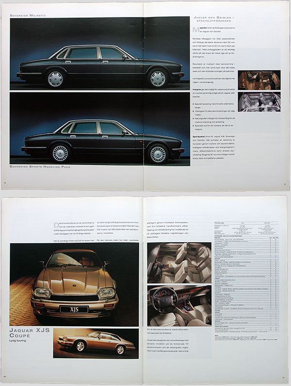 Jaguar och Daimler brochure