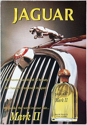 Jaguar advertising post card