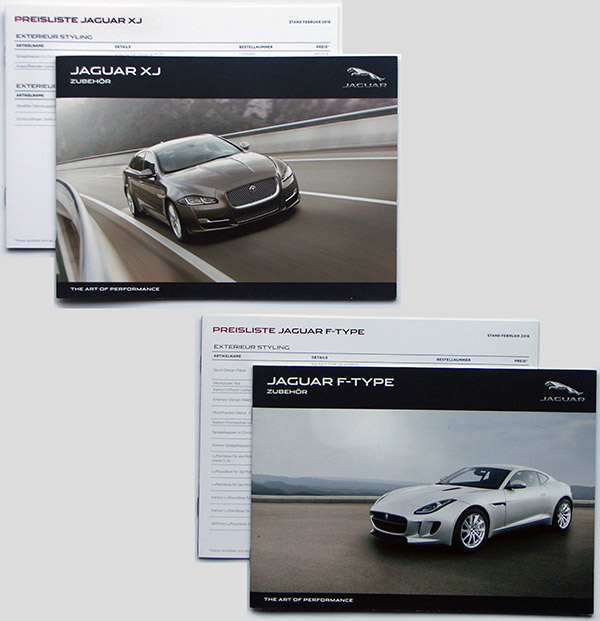 Jaguar XJ och Jaguar T-Type  brochures