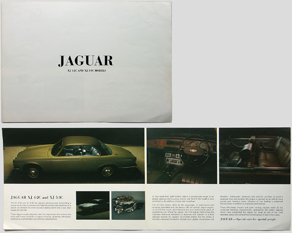 Jaguar XJ-C brochure, 1975