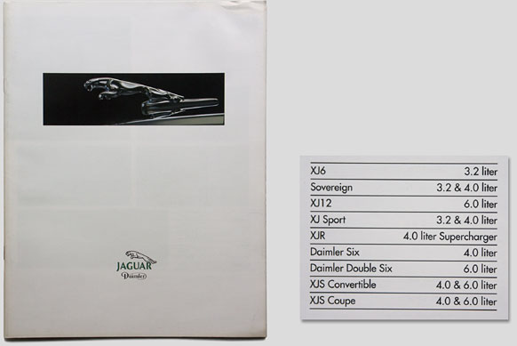 Jaguar Daimler brochure