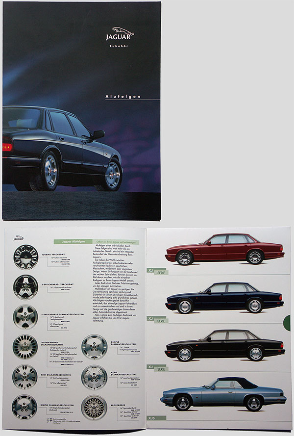 Jaguar Alufelgen (alloy wheels) brochure