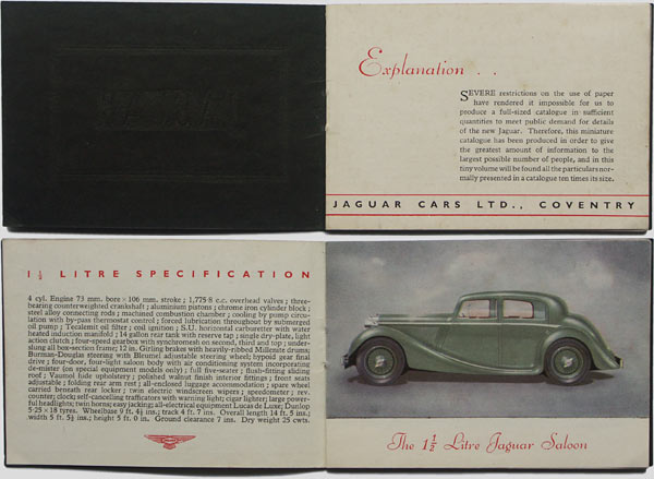 Jaguar Mark IV brochure