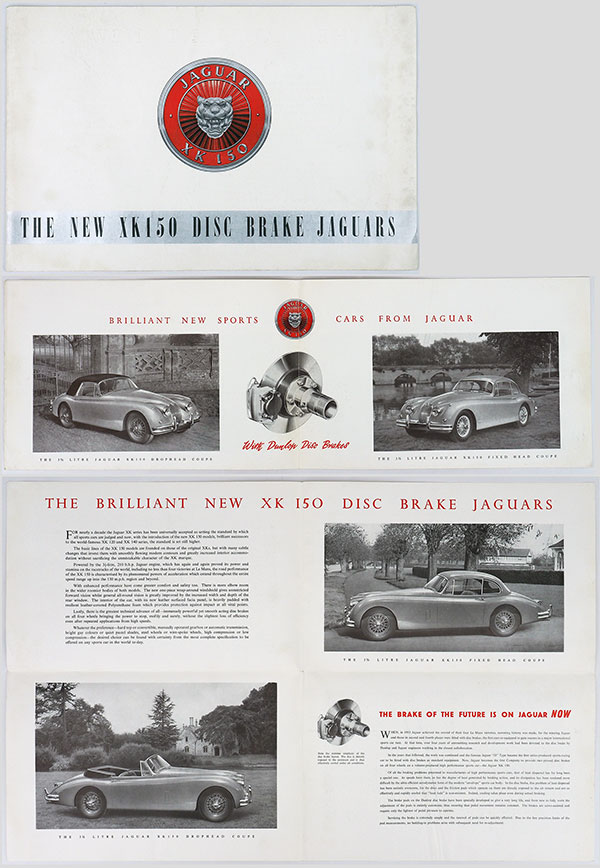 Jaguar XK150 Disc brake brochure