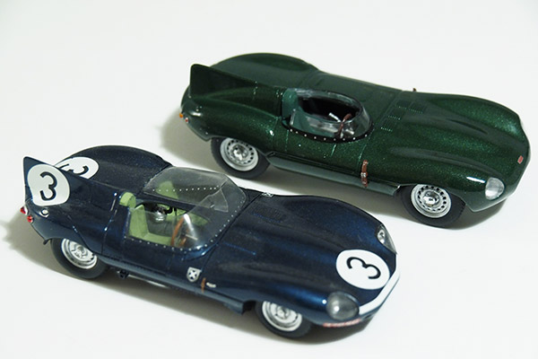 Jaguar D-Type. Solido, nr: S4303000 and Spark Models, nr 43LM57, diecast models
