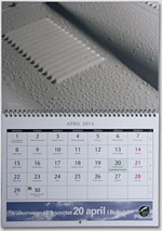 Svenska Jaguarklubbens kalender 2013, uppslag april.