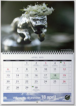 Svenska Jaguarklubbens kalender 2015, uppslag april.
